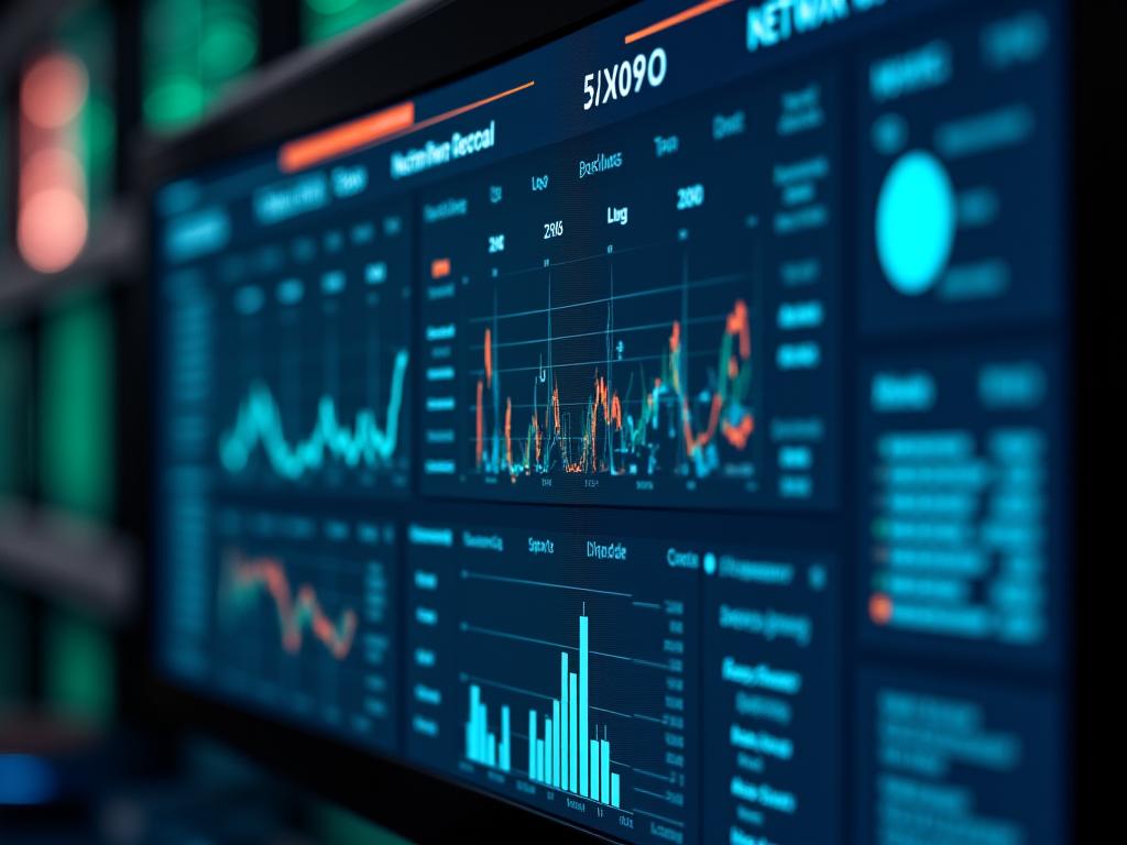 Network security monitoring dashboard with real-time analytics